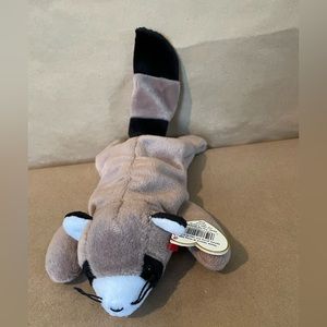 Beanie baby collectible rare 1995.RINGO Raccoon.